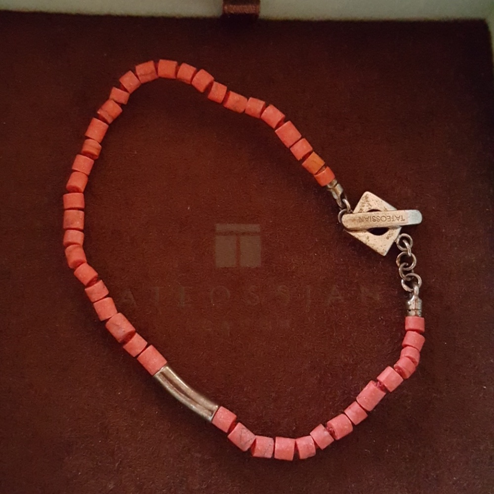 Red beaded bracelet